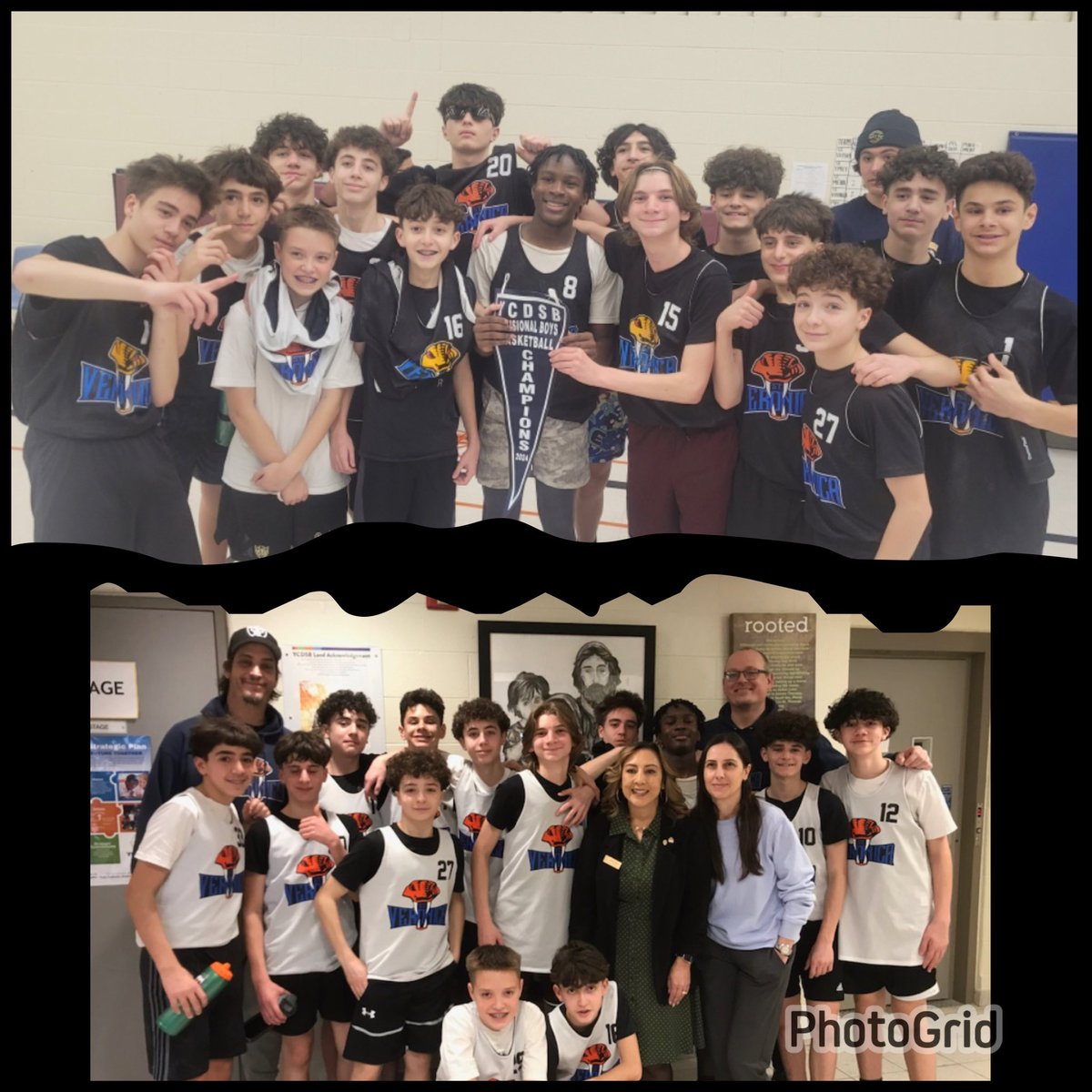 We are the champions!!!! Congrats to our Intermediate boys basketball team on winning the area tournament! Thank you Ms.Camillo, Mr.Rusek and Mr.Tam for your dedication and to Ms.Wigston for your support. 🥇🎉@WigstonJennifer