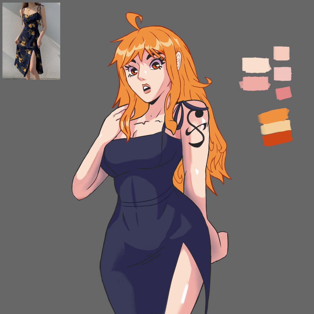 TheBorreGoGo_X's tweet photo. WIP #Nami #ONEPIECE https://t.co/dvF91zGzFr