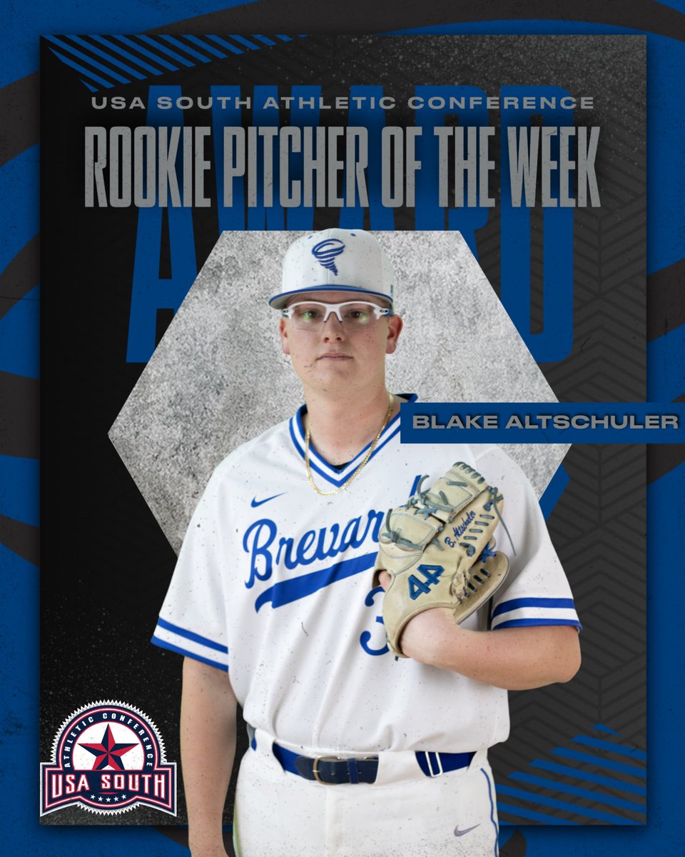 Brevard College Athletics (@bctornados) on Twitter photo Baseball: BREAKING NEWS - Congrats to Brevard College freshman RHP Blake Altschuler for being named USA South Conference Rookie Pitcher of the Week! #NadoNation #d3baseball <a href="/BCNadoBaseball/">Brevard College Baseball</a> Baseball: BREAKING NEWS - Congrats to Brevard College freshman RHP Blake Altschuler for being named USA South Conference Rookie Pitcher of the Week! #NadoNation #d3baseball <a href="/BCNadoBaseball/">Brevard College Baseball</a>