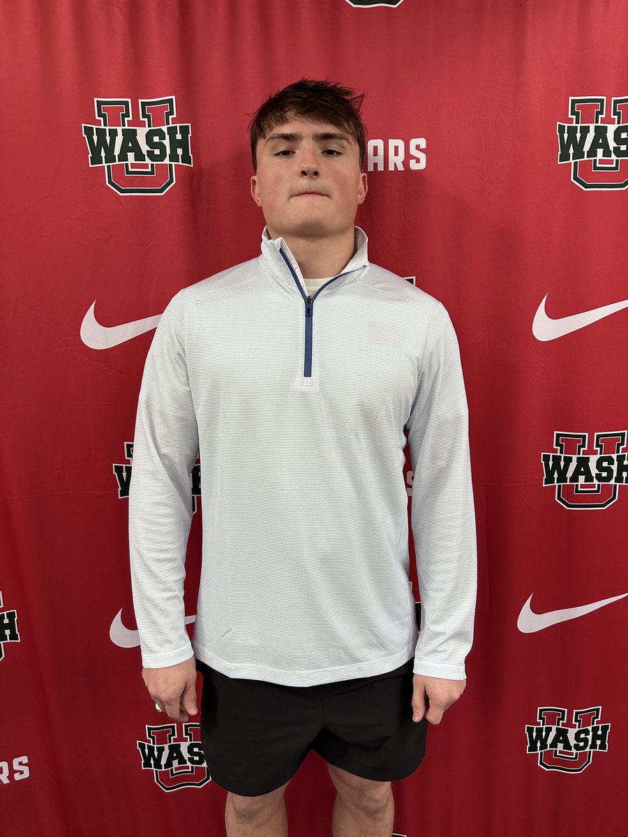 Had a Great Time at @washufootball Junior Day today in St. Louis. Thank you @MuellerFBCoach for the invite. It was a pleasure learning about the program and getting to experience the beautiful facilities. @CoachAaronKeen @BrianPAllen3 @kindboml @thereal_dave_T @RecruitJBoroFB