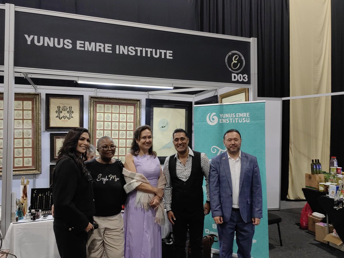 yeejoburg's tweet photo. The Ambassadors of #Azerbaijan, #Botswana as well as DTIK, in the presence of Turkish Amb. H.E. A.Kandas, visited our exhibition, which has attracted the interest of many South Africans in Turkish language, school, art and culture during the Eid festival in #Johannesburg. Thanks to @ZAmaarifsch for taking part and joining us at the festival.

#TürkçeBirleştirir