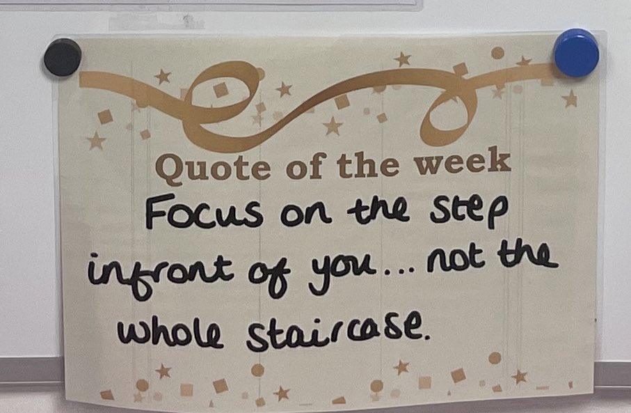 HannahRN91's tweet photo. This week’s quote of the week from Wolf’s Wellbeing wall ❤️ https://t.co/rUha73KooR