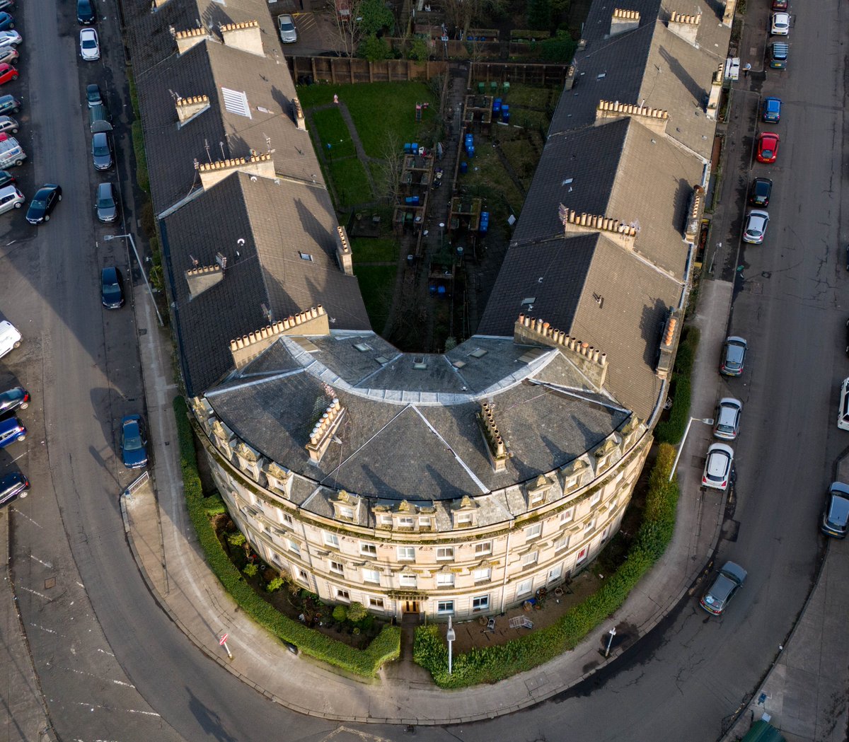 A few aerial shots of Salisbury Quadrant in Strathbungo. 📷 Past Glasgow