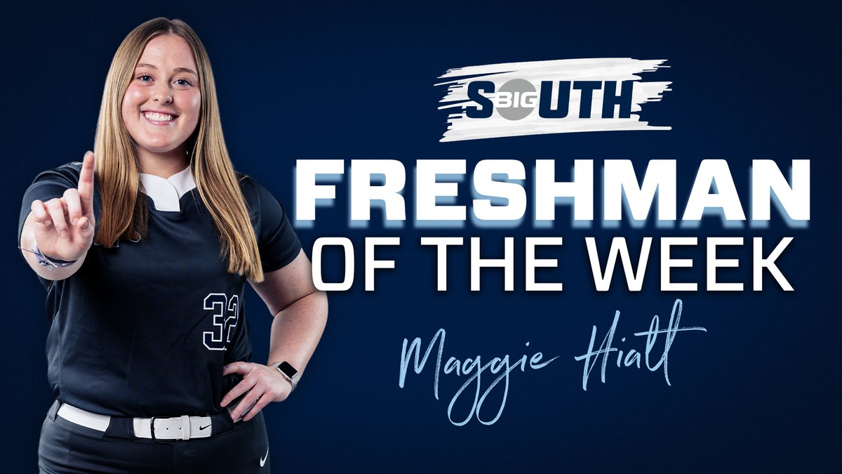 .@hiatt_maggie named @BigSouthSports Freshman of the Week 📰shorturl.at/elmZ4 #HorsePower | #GoWood | #SaddleUp