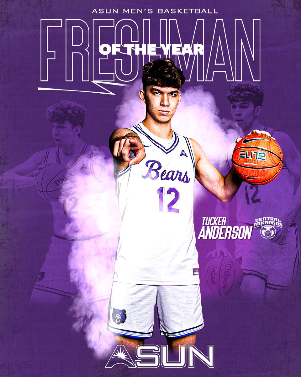 𝕵𝖚𝖘𝖙 𝖌𝖊𝖙𝖙𝖎𝖓𝖌 𝖘𝖙𝖆𝖗𝖙𝖊𝖉! 🏀🔥 @UCAMBB's Tucker Anderson claims the 2024 #ASUNMBB Freshman of the Year award! 💯 📰 | asunsports.org/news/2024/3/3/… #ASUNBuilt | #BearClawsUp
