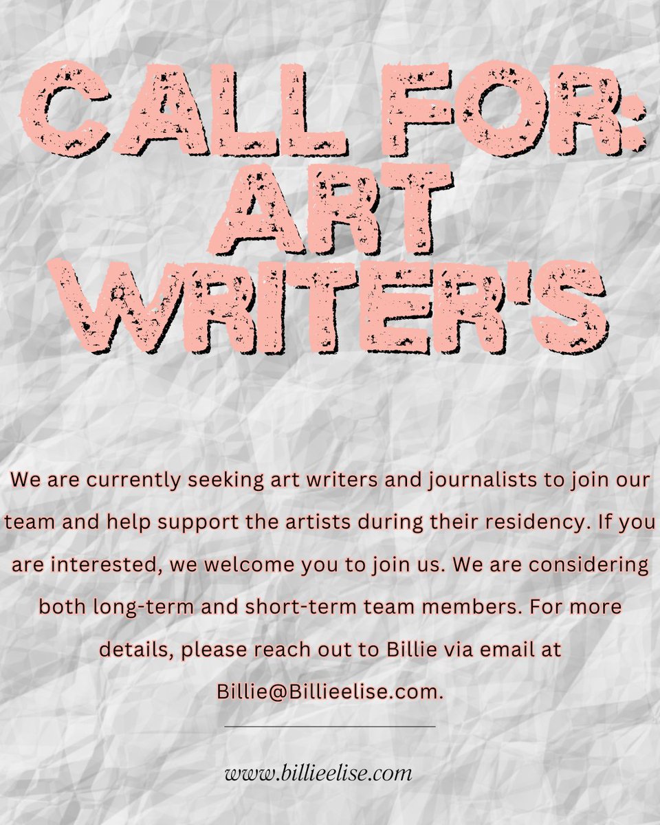 #callforwriters