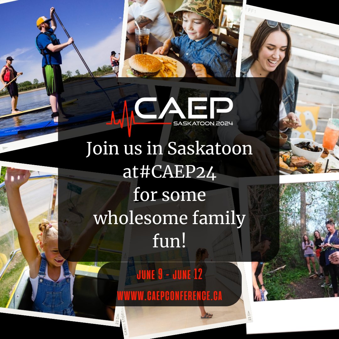 Come for the EM education and bring your family for some fun! Check out our family friendly activities at #caep24. caepconference.ca/family-friendl…