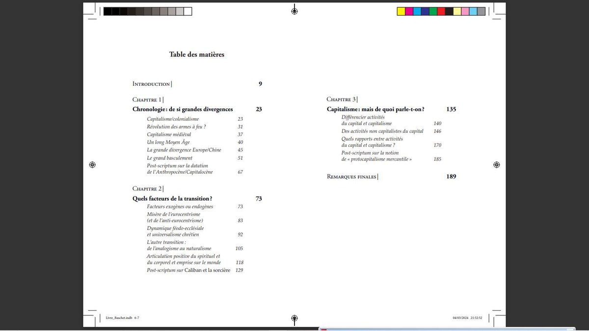 🚧Toute dernière épreuve🚧 Prochain ouvrage de l'historien et camarade Jérôme Baschet aux Editions Crise & Critique : Quand commence le capitalisme ? De la société féodale au monde de l'Economie. 204 pages - Collection Au Coeur des ténèbres - Sortie le 19 avril