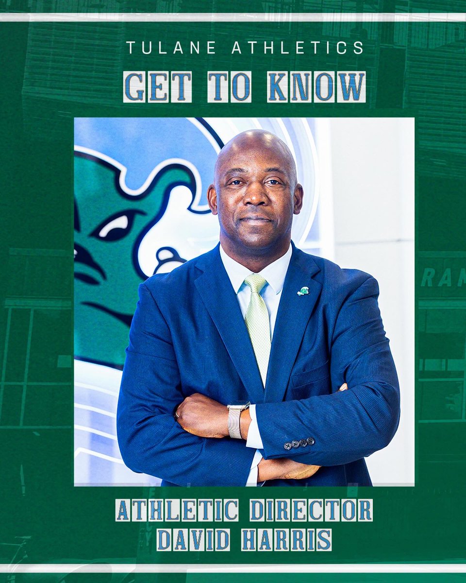 TulaneAthletics's tweet photo. You may have seen him throw out the first pitch at @GreenWaveBSB or take over our social channels during #DavidTakeover. 

But do you actually know, David Harris?

Explore some of @DavidHarrisAD's favorite eats and reads and learn more about him.

#RollWave https://t.co/yof9esN4w3