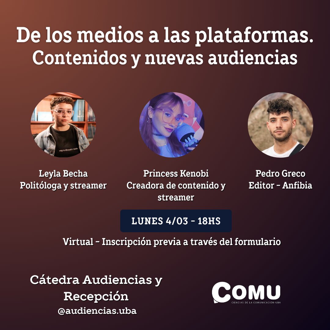 Arancamos plan de estudios y materia nueva con esta charla.