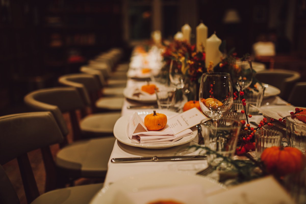 In 1931, the USDA Radio Service featured a seven-course Halloween-themed dinner with orange and black foods in every dish! Explore the full menu in the “Hallowe’en Merrymaking” transcript at NAL’s Historical Dietary Guidance Digital Collection. 
search.nal.usda.gov/discovery/full…