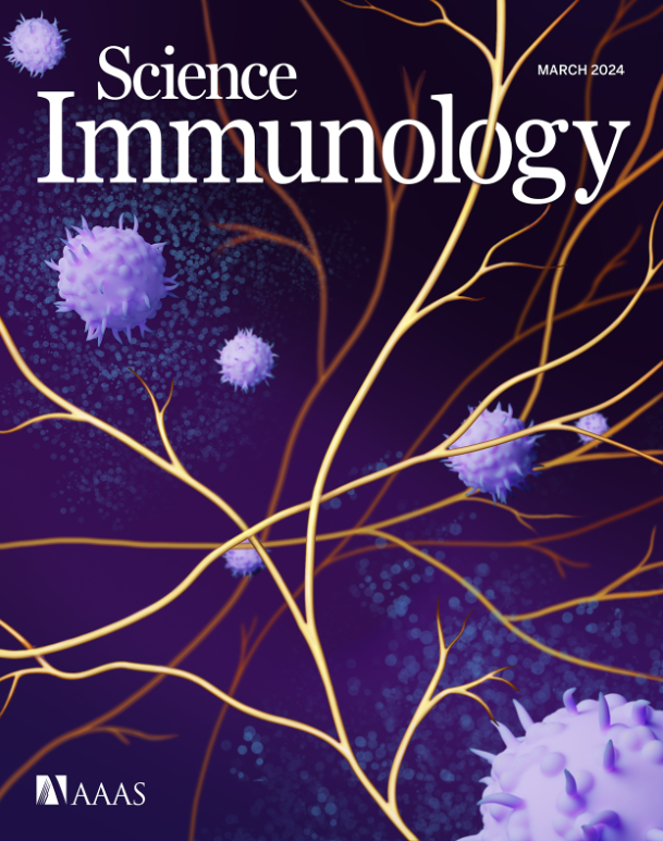 SciImmunology's tweet photo. Science #Immunology's March issue is now out!
The cover spotlights a new study in mice that points to a pathway between mast cells and pain-sensing nerves during and post #rUTIs. Other work looks at mast cells in Peyer's patches and IgA production. https://t.co/PaRJ2pct4u https://t.co/X0L0UxmibH