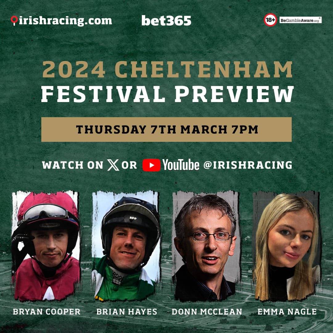 Looking forward to this with @irishracing this Thursday @bet365