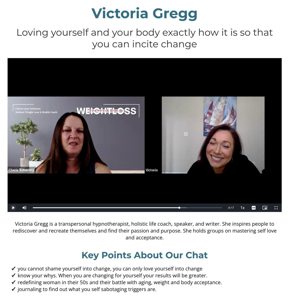 I was honored to be part of this online summit! Hopefully my tools and meditation can help people. Check out the meditation for weight loss and self-love here. linktr.ee/victoriagregg #weightloss #weightlosstips