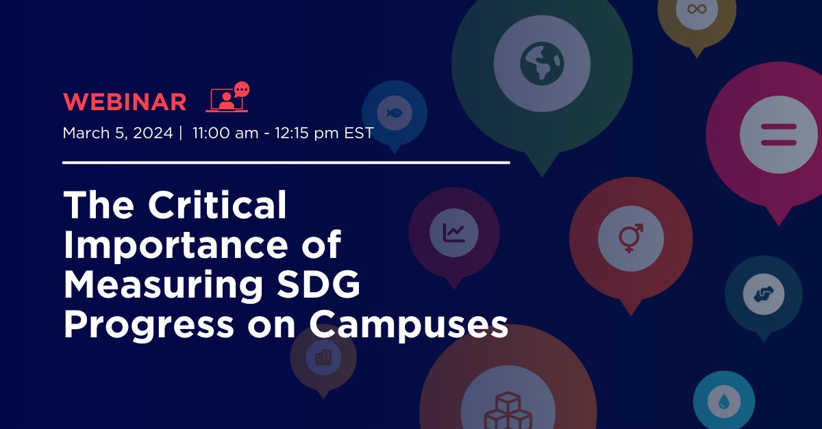 Join us at 11 AM EST for an #SDGWeekCanada webinar!☀️  Explore how effective measurement of SDG progress can lead to significant change.📈 Learn from global experts to take local action!📍tiny.cican.org/sdgwb 

@univcan @CICanImpAct @UNEVOC @TheEAUC @AASHENews @WFCPsecretariat