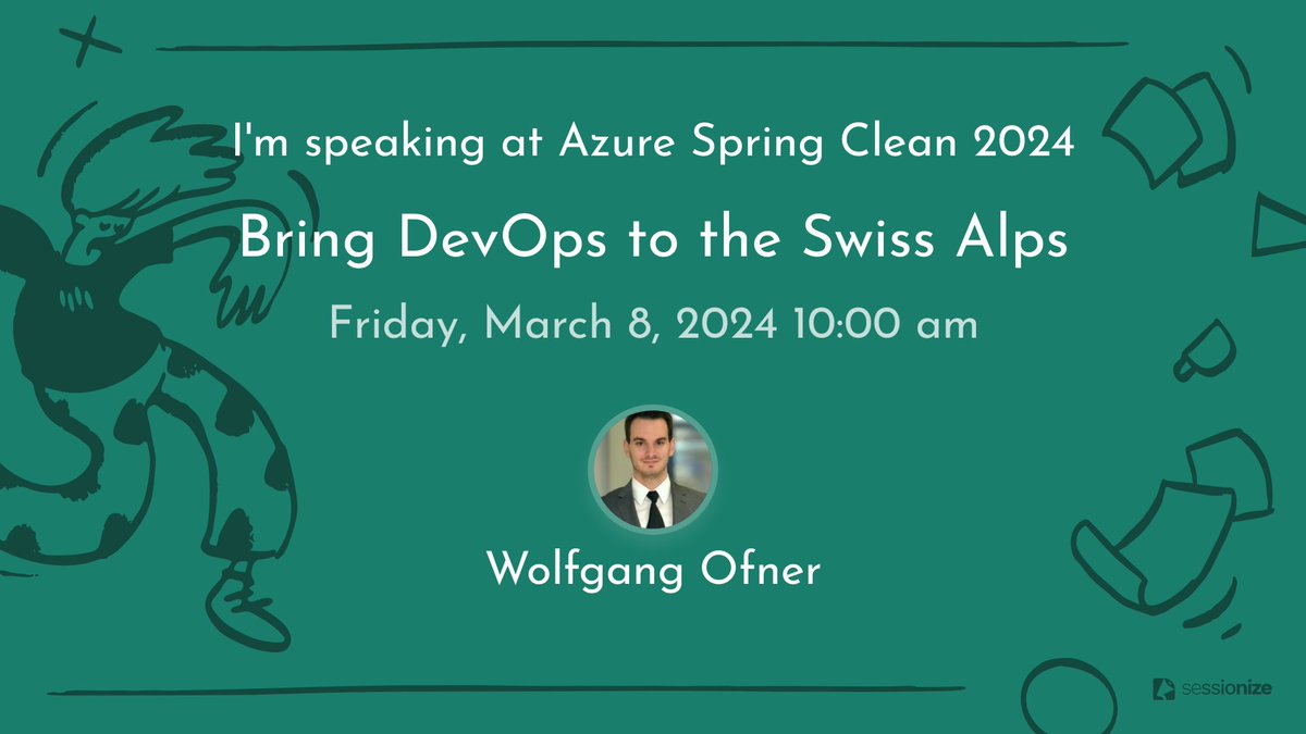 Join me on Friday to kick-off the last day of Azure Spring Clean 2024 and learn how to combine #Kubernetes and #DevOps with #AzureArc

<a href="/tamstar1234/">Thomas Thornton</a> and <a href="/wedoAzure/">Joe Carlyle ☁️</a> here is the link to my article: programmingwithwolfgang.com/bring-devops-t…

#AzureSpringClean #azure #azurecommunity #microsoft