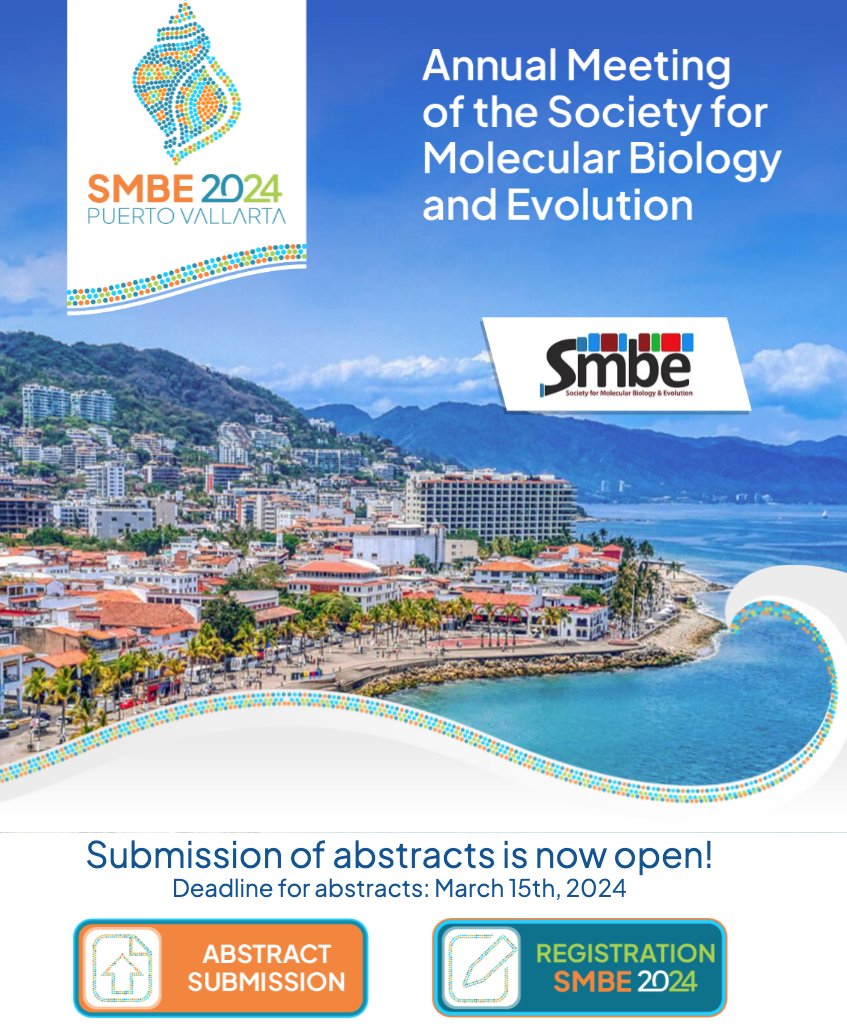 2 weeks away from abstracts submission deadline: March 15th! Don't miss out SMBE 2024 in Mexico. 36 topics + the traditional Open and Editors Symposiums. If you feel your work is not covered by the featured symposiums you can submit to the Open Symposium smbe2024.org