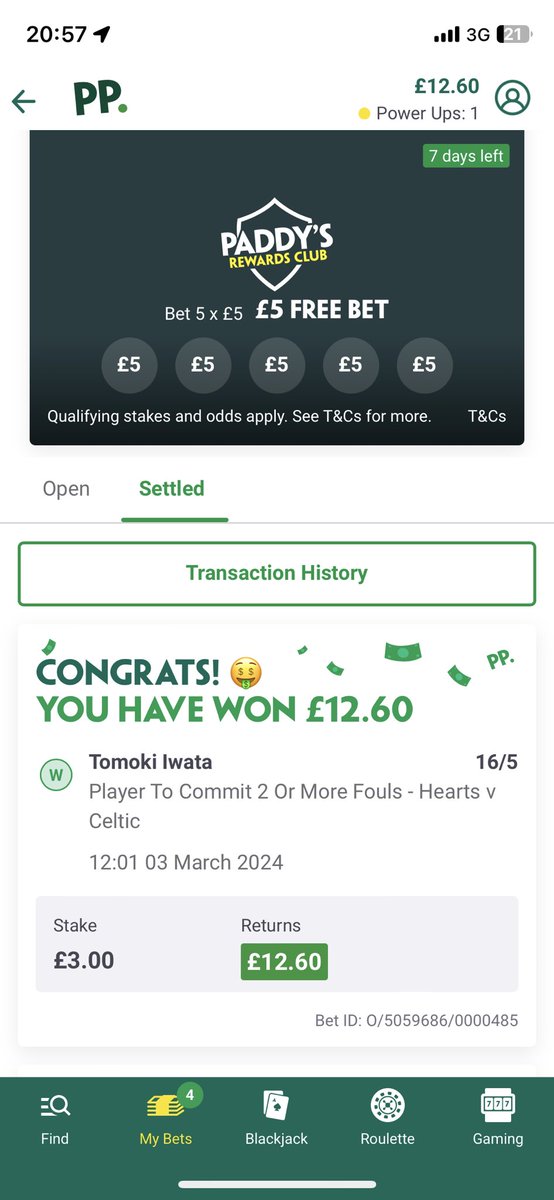 Im_in_Al's tweet photo. @AndyRobsonTips @paddypower Yep just paid me out - cheers Andy 👍 (and PP eventually) 😂 https://t.co/yTgaNtoYdR