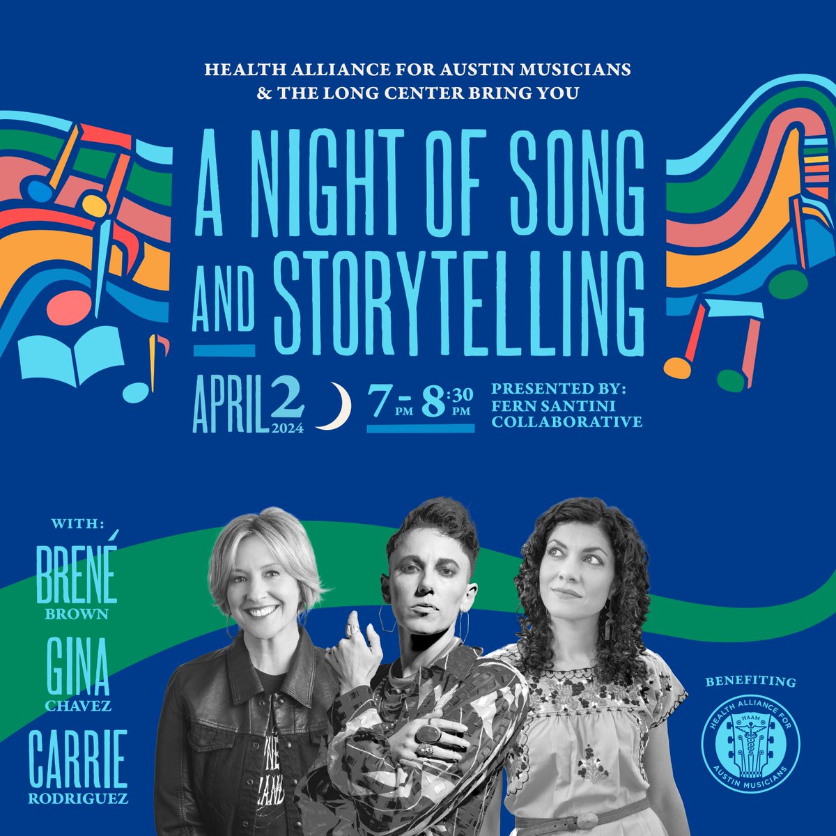 HAAM (@myhaam) on Twitter photo Don't Miss “A Night of Song and Storytelling” with <a href="/BreneBrown/">Brené Brown</a>, @ginachavez & <a href="/carriemusictx/">Carrie Rodriguez</a> on Tuesday, April 2, 2024! Purchase tix here: my.thelongcenter.org/3528/3529 Don't Miss “A Night of Song and Storytelling” with <a href="/BreneBrown/">Brené Brown</a>, @ginachavez & <a href="/carriemusictx/">Carrie Rodriguez</a> on Tuesday, April 2, 2024! Purchase tix here: my.thelongcenter.org/3528/3529