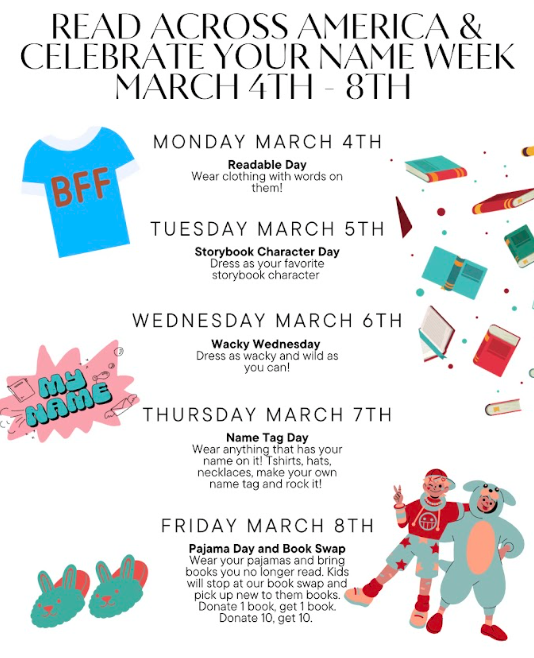 Churchville-Chili Central School District on X: We love reading! CES is  celebrating Read Across America Week with special themed days this week. We  can't wait to see how our students express their