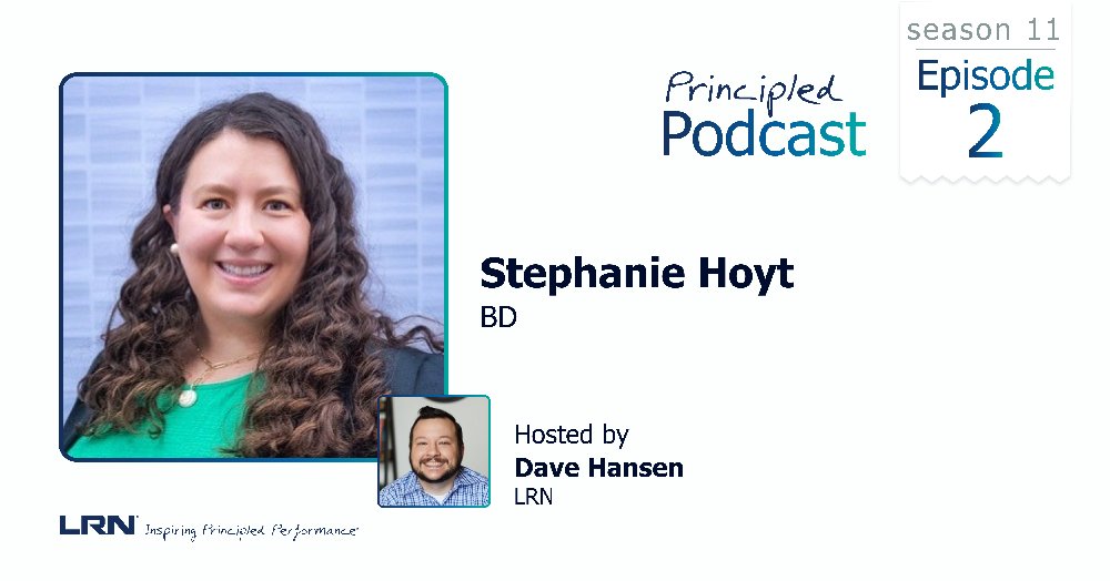 How do organizations prioritize communications as a strategy for improving learning and engagement? On the #PrincipledPodcast, Dave Hansen explores effective strategies for reducing organizational risk with Stephanie Hoyt <a href="/BDandCo/">BD</a> bit.ly/3uVYSWD