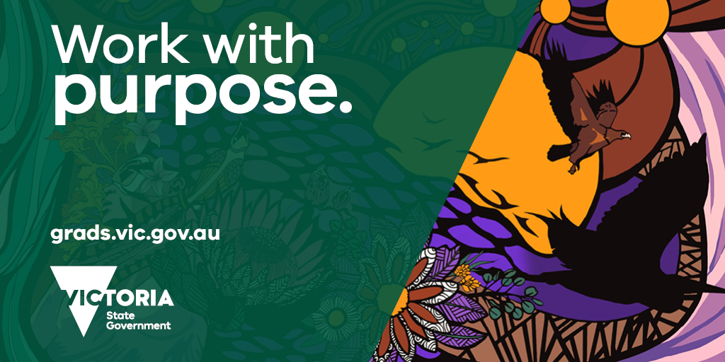 The #VicGovGraduateProgram offers a pathway for Aboriginal and/or Torres Strait Islander graduates. Receive ongoing support through the recruitment process and the program. 

Apply now: grads.vic.gov.au   

#Workwithpurpose #GraduateJobs