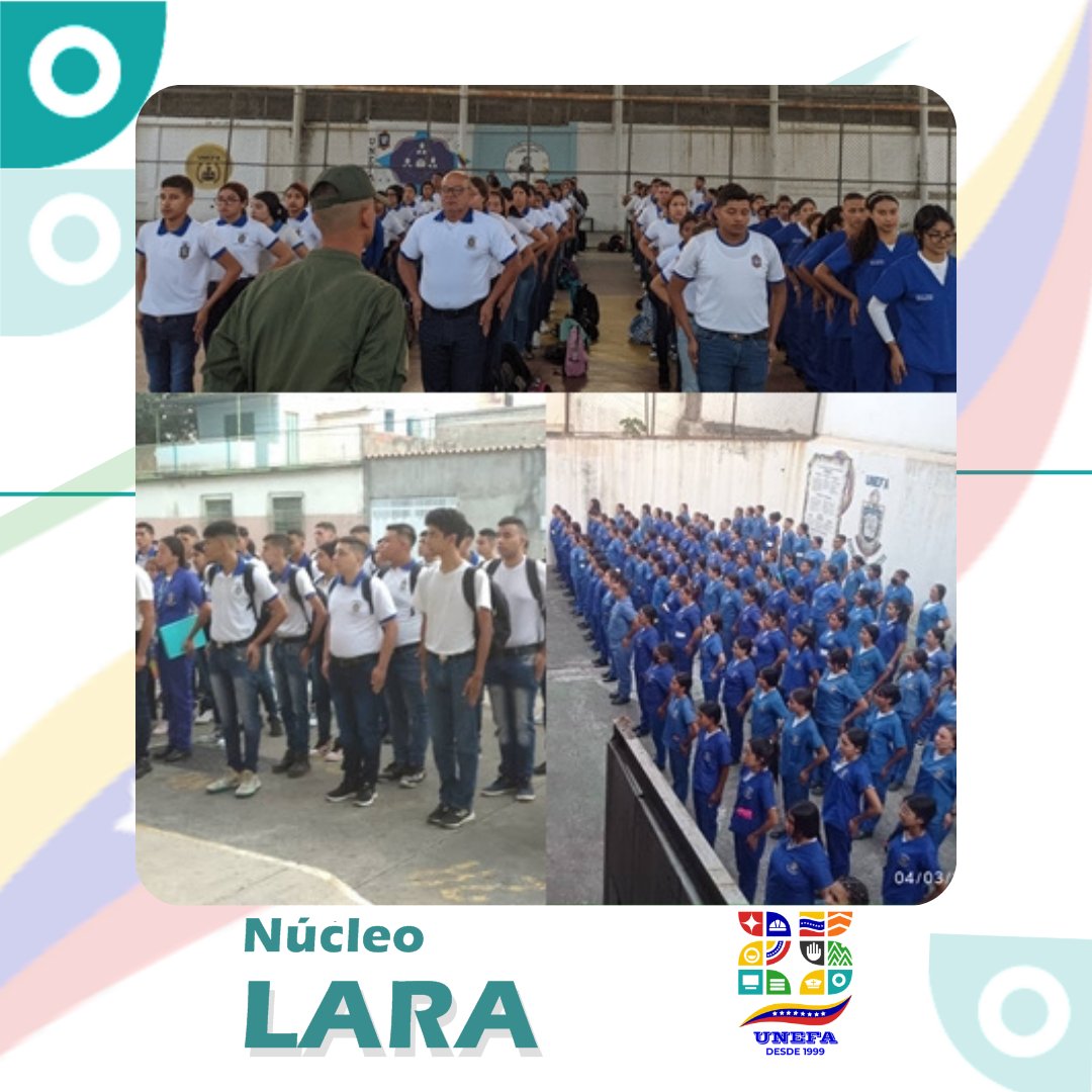 unefa_vrro's tweet photo. #04Mar || Siguiendo instrucciones del M/G @R_Nicodemo, Rector de la @Unefa_VEN, el @Nucleo_Lara en trabajo mancomunado con el Vicerrectorado de la Región Occidental, realizó lunes cívico y recibimiento a los estudiantes regulares del período 1-2024 https://t.co/pTphcsfwVj
