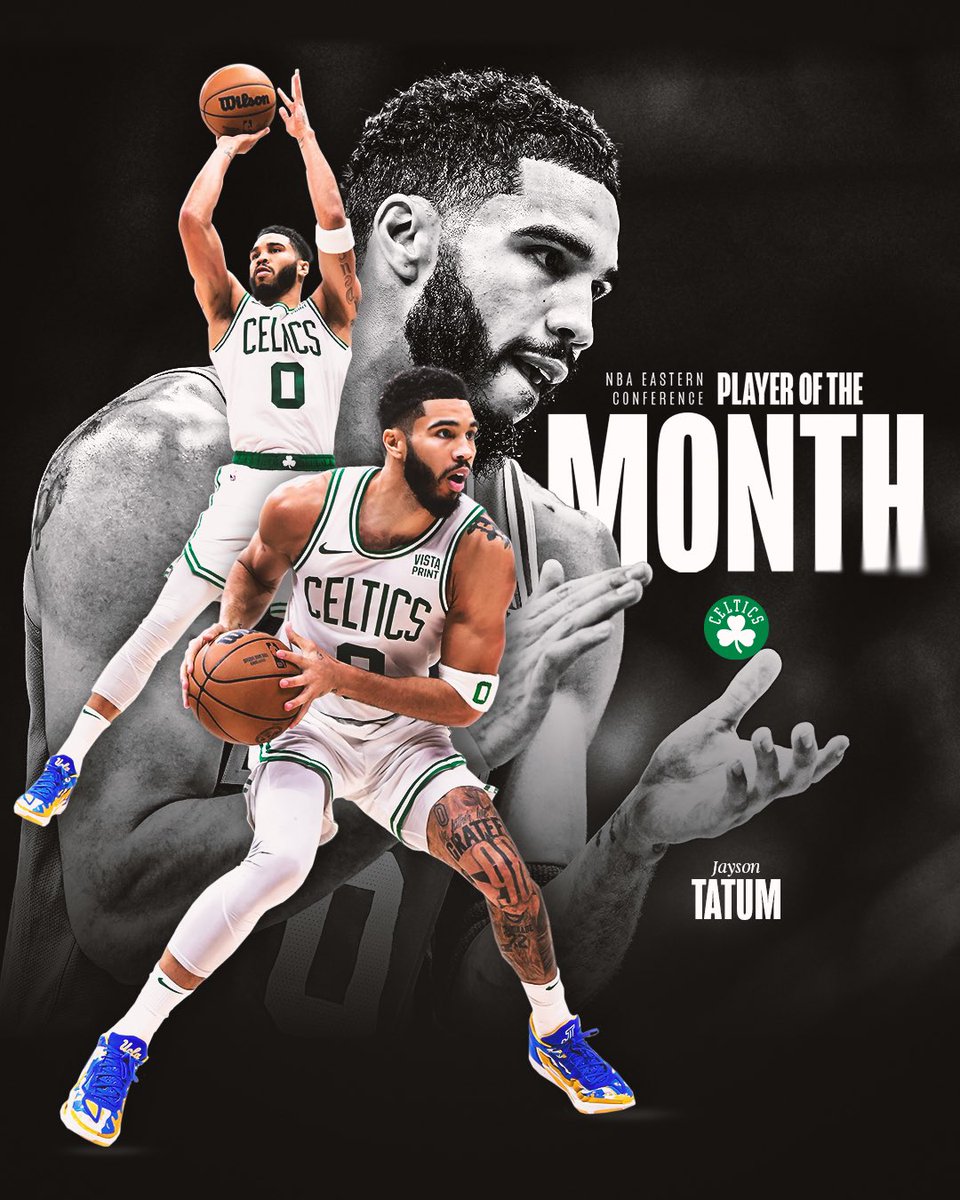 celtics's tweet photo. Played like an MVP all month long 😤

Congrats, JT 👏🏽 https://t.co/aQJ1jw3dK6