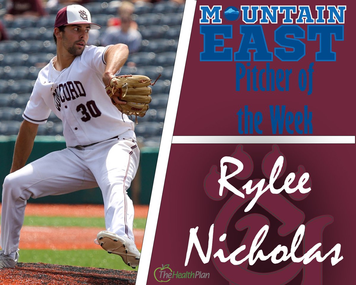 CUMountainlions (@cumountainlions) on Twitter photo .<a href="/ConcordBaseball/">Concord Baseball</a>'s Rylee Nicholas has been named the MEC Pitcher of the Week after tossing seven inning of one-run ball in a win over D'Youville Sunday .<a href="/ConcordBaseball/">Concord Baseball</a>'s Rylee Nicholas has been named the MEC Pitcher of the Week after tossing seven inning of one-run ball in a win over D'Youville Sunday