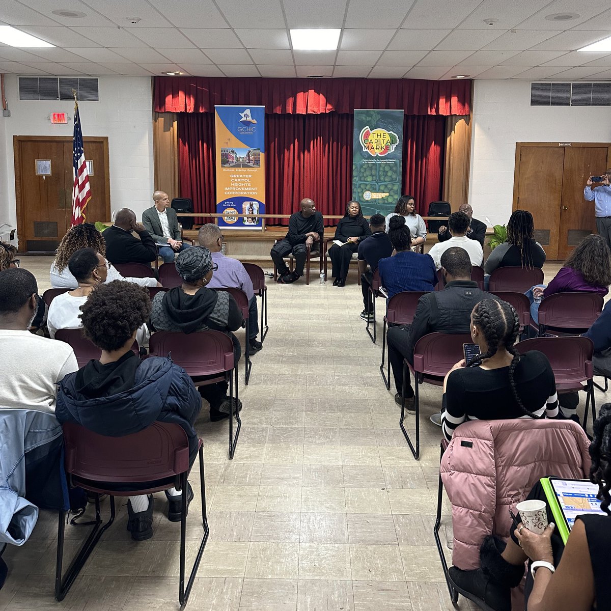 This weekend, #BlueLineCorridor-CLI had the opportunity to discuss with local changemakers on effective strategies for promoting equitable community development.

We appreciate Bryan Franklin, Ian Callender, Tonia Wellons, Candace Hollingsworth &amp; Rev. Donald Isaac for coming out!