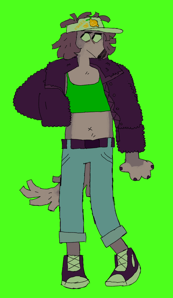 A great way to make shopping with friends interesting is to dare eachother into wearing funny clothes - a fanart.