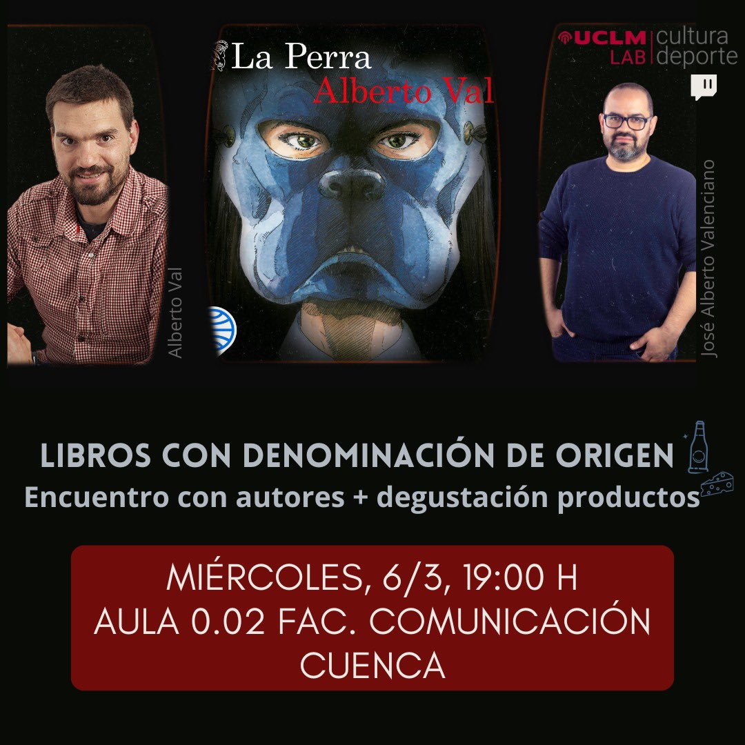 📚iVen con nosotros a inaugurar
'Libros con Denominación de Origen'!
Este martes tendremos con nosotros a Alberto Val @albertovalcalvo presentando 'La Perra' acompañado de Jose Alberto Valenciano 📖
📆¡No os lo podeis perder!