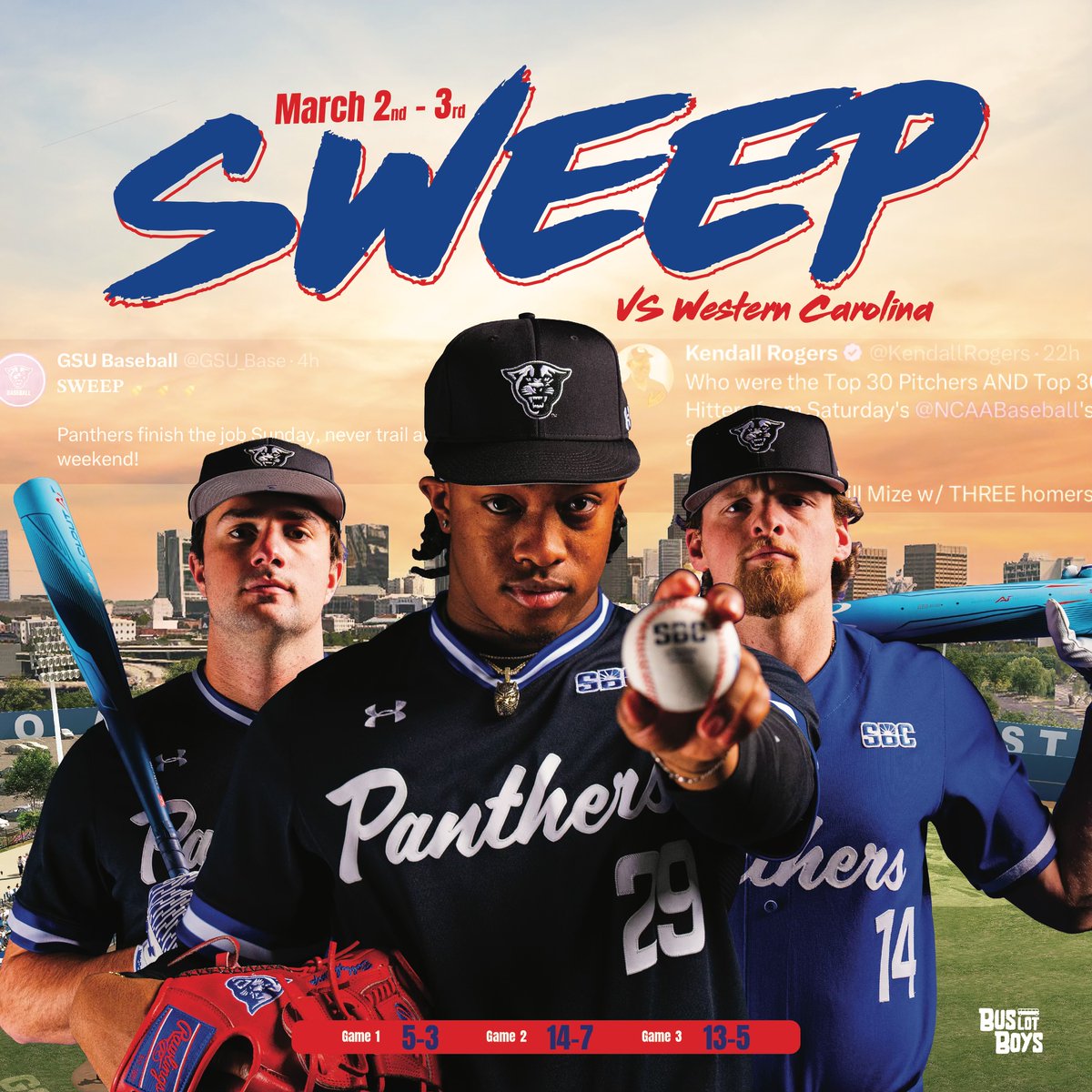 𝗪𝗘𝗘𝗞𝗘𝗡𝗗 𝗪𝗔𝗥𝗥𝗜𝗢𝗥𝗦 😤

🔹 32 Runs Scored
🔹 8 HR (3 by Will Mize)
🔹 4.33 ERA / .194 avg. against

#LightItBlue | #BLB