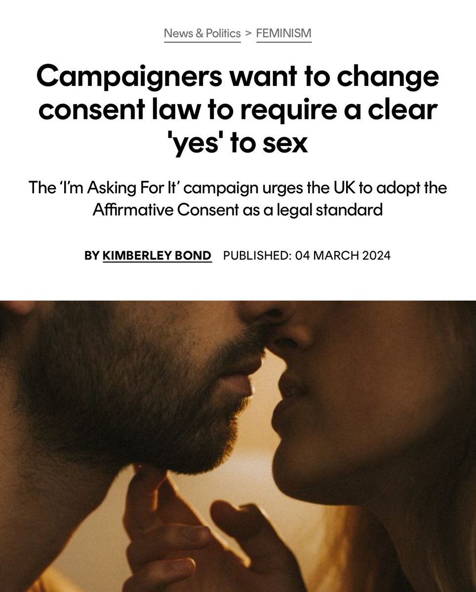 ‘The I’m Asking For It’ campaign, has been backed by barrister Dr Charlotte Proudman, actor Emily Atack, Right to Equality 🟰 and <a href="/CPB_LDN/">WMN from CPB London</a> London creative agency

<a href="/Right2Equality/">Right to Equality</a> stresses the need for clear &amp; enthusiastic communication of willingness to have sex 👏🏼