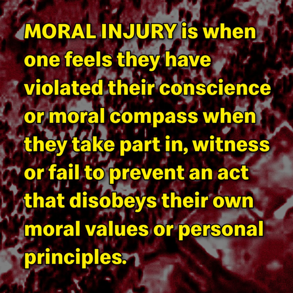 #MoralInjury #FlourMassacre