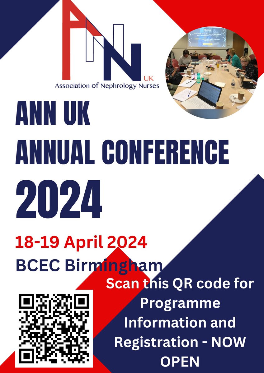 The ANN UK conference is now in sight. Abstract submission has been extended to 12 March and we have Bursary Awards available to support your attendance. Pleas scan the QR link to book your place.