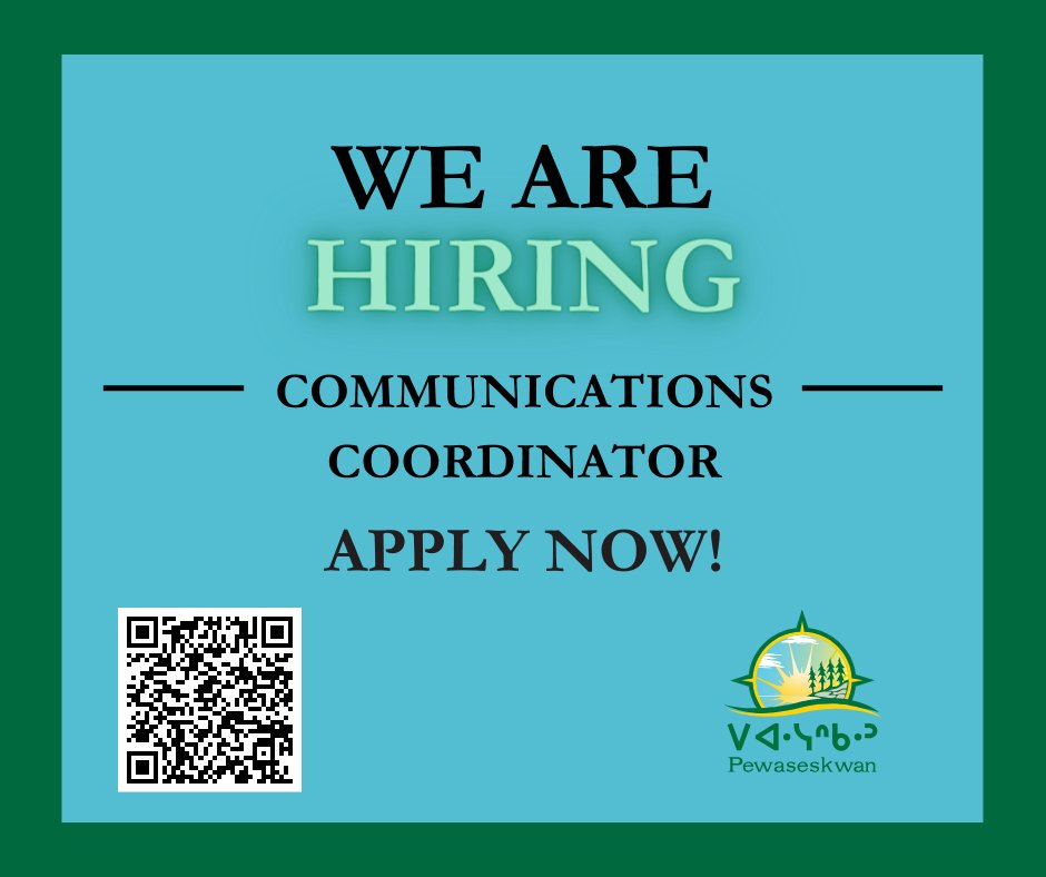 We are seeking a highly dedicated individual for the position of Communications Coordinator. For more details and to apply, visit rb.gy/832t08 Usaskcareers #usaskjobs #IndigenousResearch