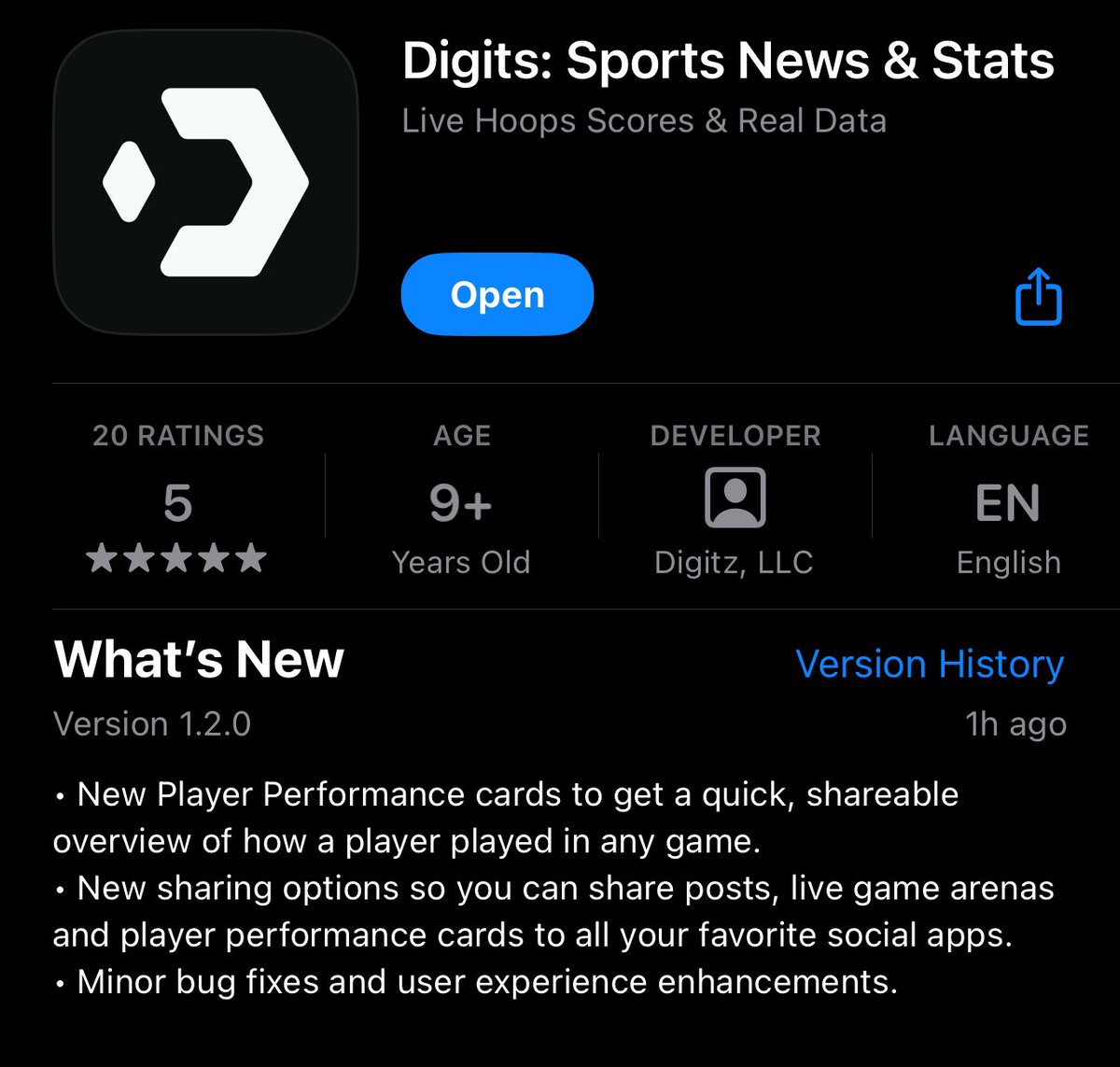 nextup0world's tweet photo. Digits App Update • 3/4/24

💯 Player Performances 💯
📬 Native sharing
🐛 Bugs and fixes

Update your Digits app now and check the 🧵 thread below for more information!

https://t.co/YFHjKDyHSl https://t.co/pw9b2JRy8C