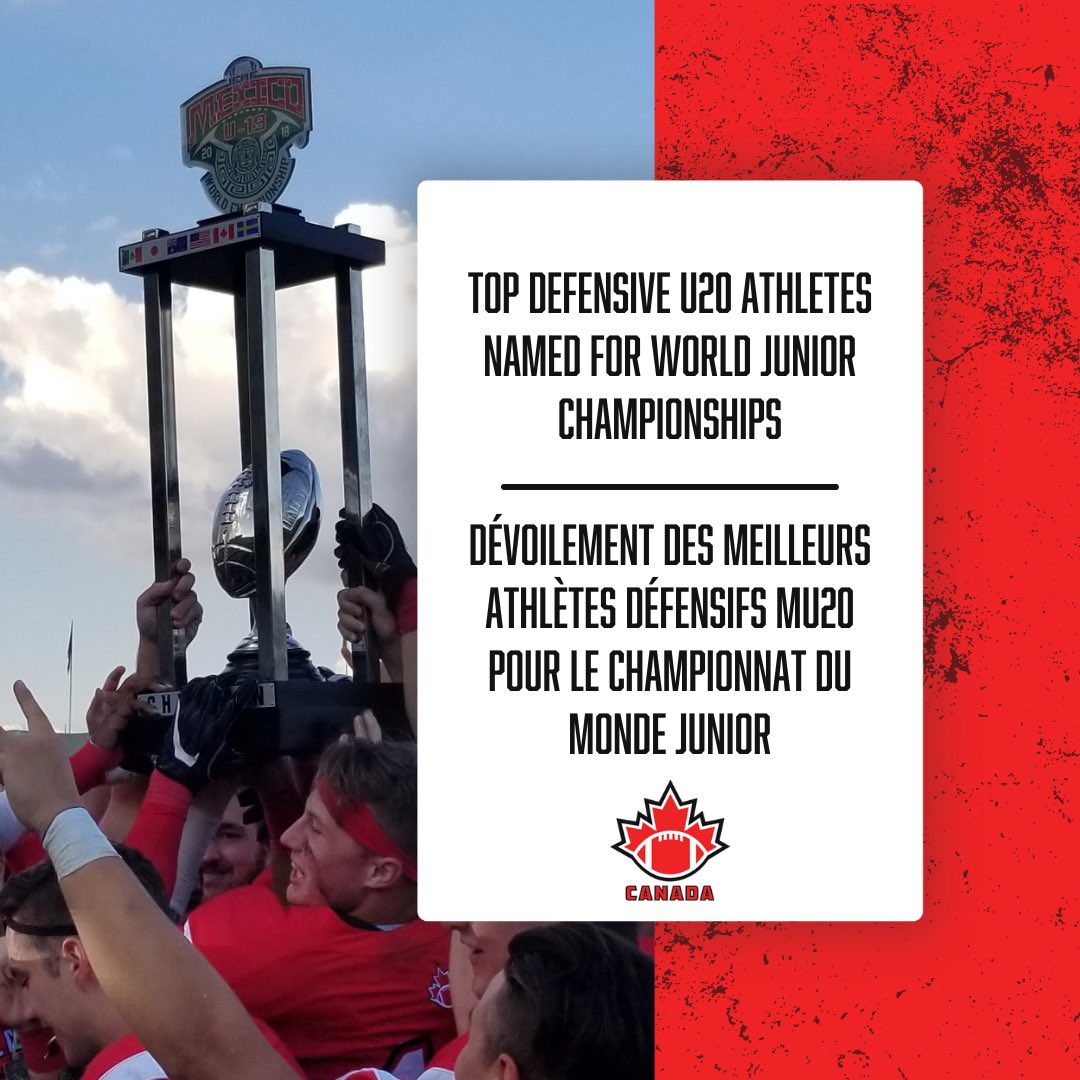 Top Defensive U20 Athletes Named for World Junior Championships 🔗EN: footballcanada.com/news/top-defen… ---- Dévoilement des meilleurs athlètes défensifs MU20 pour le Championnat du monde junior 🔗FR: footballcanada.com/fr/nouvelles/d…