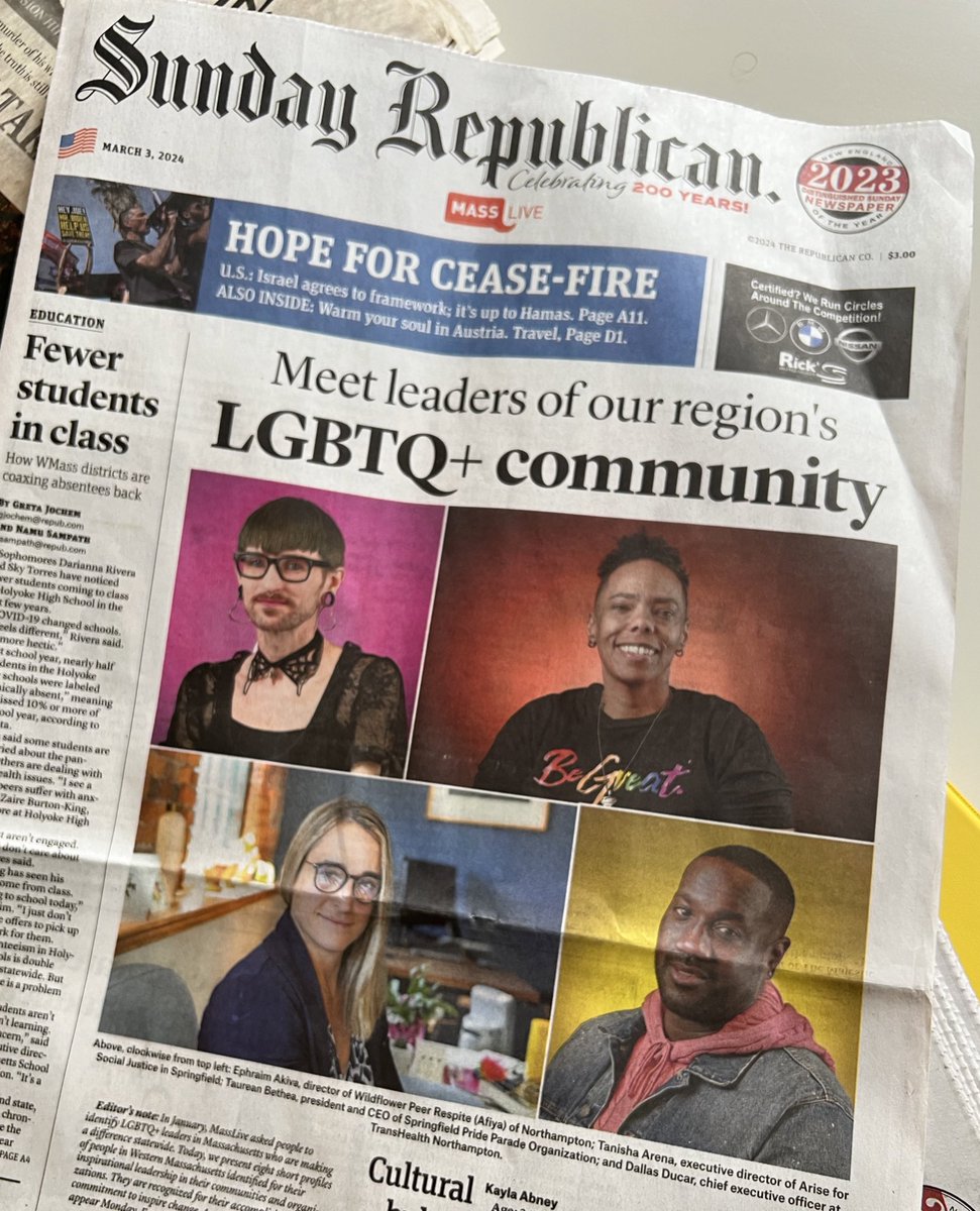 Happened to walk by a newsstand today and saw this on the front page. 📰

Grateful to have been selected as one of many leaders for our communities. It is an honor to be able to build Transhealth among so many committed colleagues and strive for a new healthcare status quo. ✨
