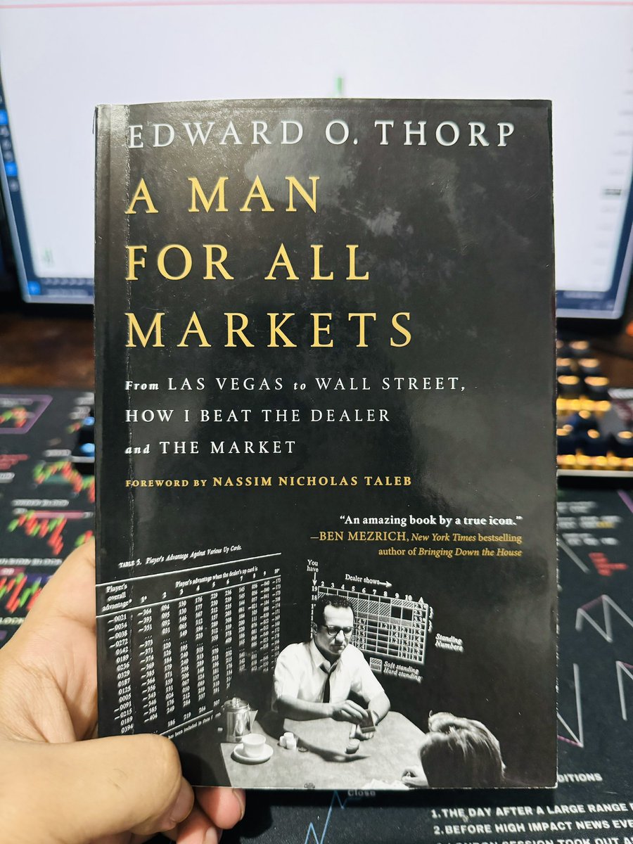 Hydra_Thahmid's tweet image. “Luck plays a significant role in short-term outcomes, but skill prevails over the long term-A Man for all markets”
Half way on this book & i must say its amazing.
@JadeCapFX thanks for this recommendation.