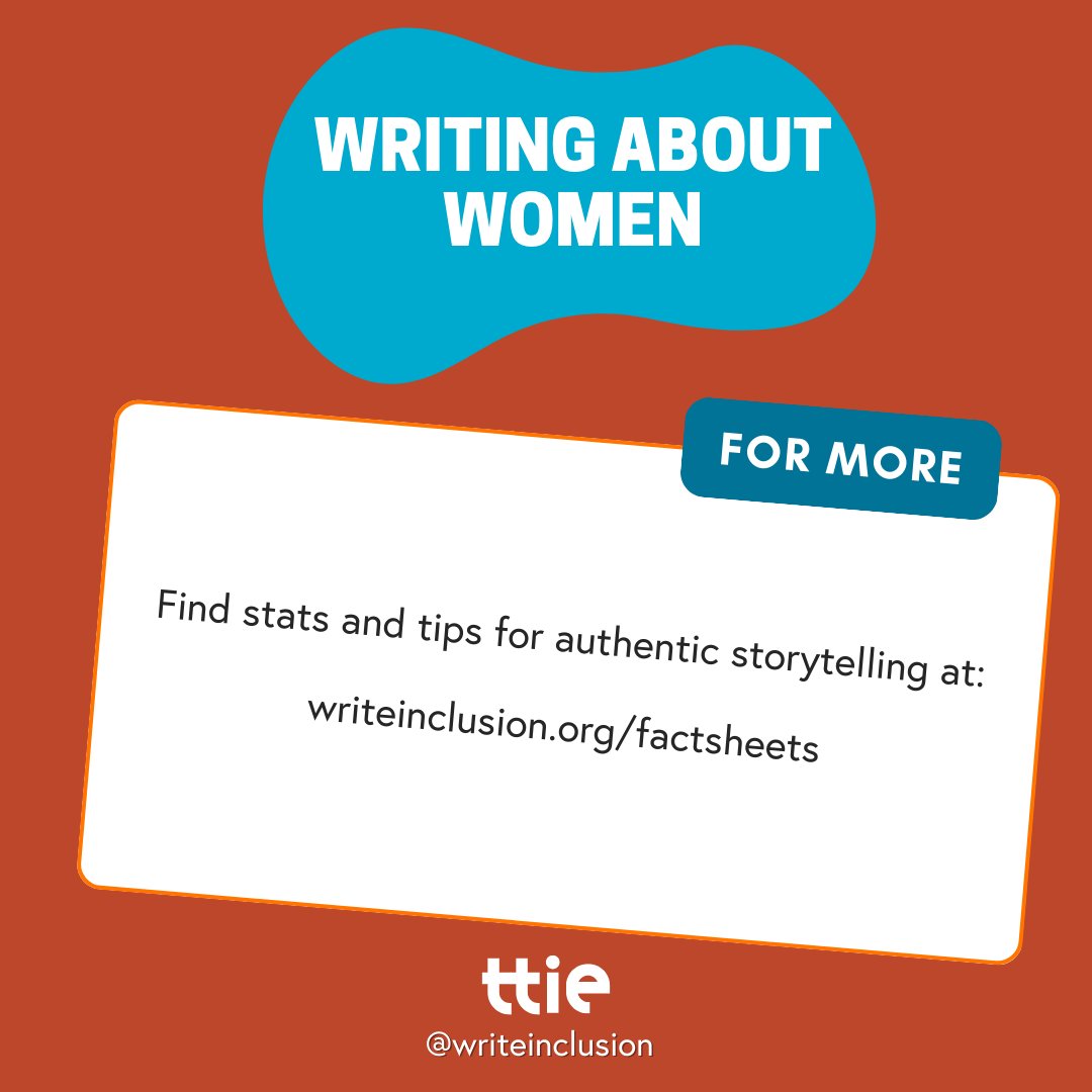In honor of Women's History Month, tap into our factsheet on Women & Girls! While factsheets could never capture every experience, nuance, or truth, they can assist in changing the way we tell stories. Consider them the start of the convo. writeinclusion.org/factsheets