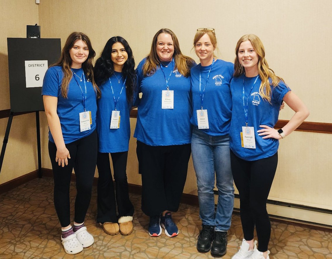 NPGrizBusiness's tweet image. North Point High School DECA’s State Qualifiers competed today in Kansas City!  Wish Raeleigh Meyers, Samantha Horn and Yazmin Zamora the best!  Let’s Go North Point!  🧡💙 #npgrizbiz #modeca #npdecarocks #wearewentzville