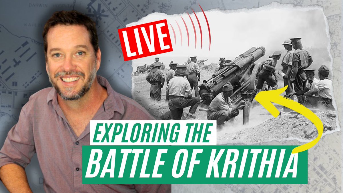 NEW LIVE EVENT: Join me this Friday at 12.30pm (Sydney time) on YouTube Live, to explore the Battle of Krithia, the forgotten Anzac battle of #Gallipoli. How did 5000 Anzacs end up fighting in a terrible battle alongside British and French troops on the southern toe of the