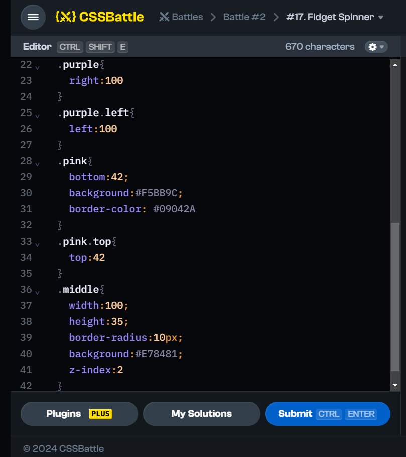 amMohamad123's tweet photo. CSSBattle challenge #17 - Fidget Spinner            
#CSS #css3 #css2024 #cssbattle #battle2 #challenge17 #fidgetSpinner #FrontEnd #webdevelopment #100DaysOfCode #HTML #html5                         

Source code in first comment https://t.co/eSz6syEXrI
