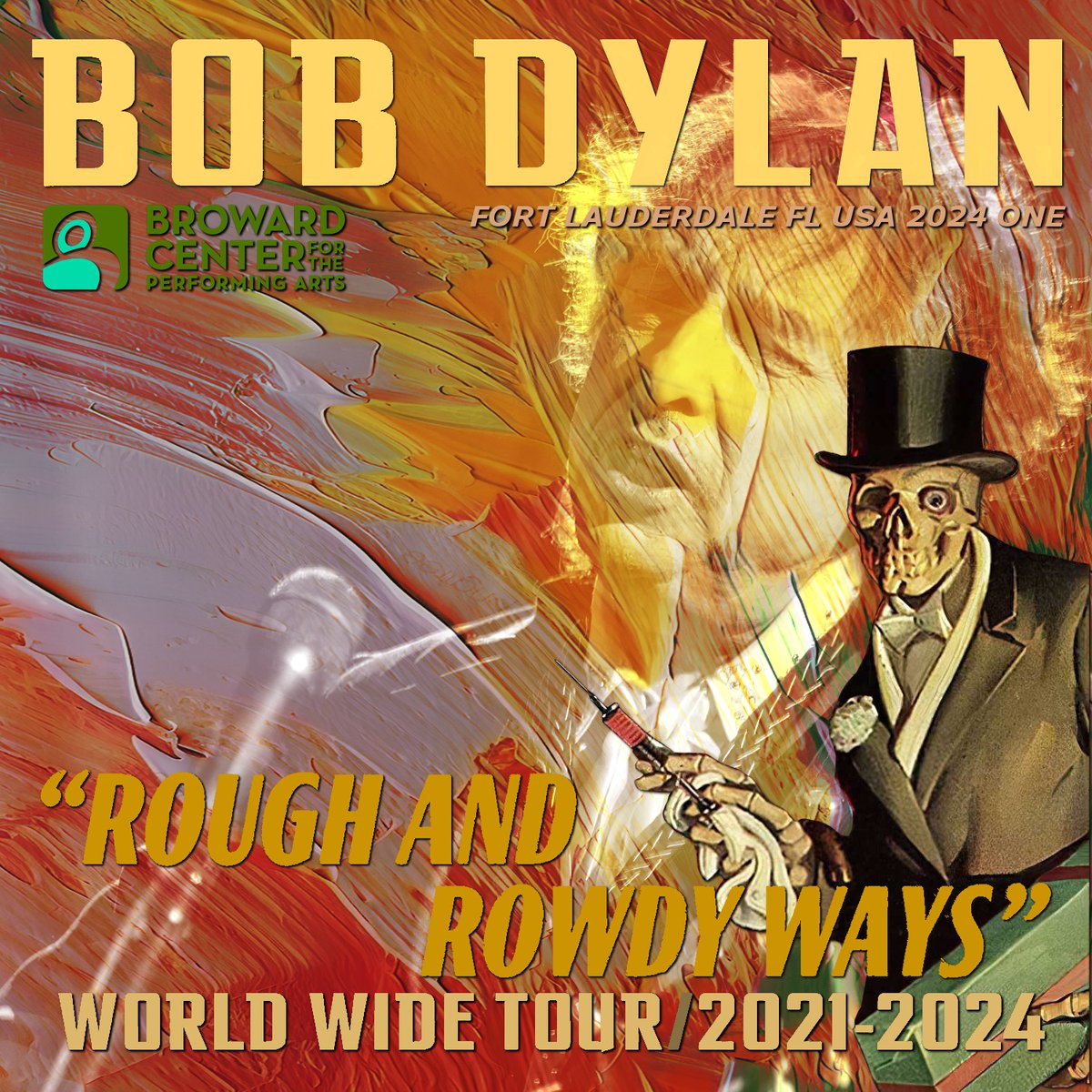 Bob Dylan - US Tour 2024初日　3月1日フロリダ　Now on sale　#BobDylan #USTOUR2024 #RoughandRowdyWays #コレクターズCD #ライブブートレグ