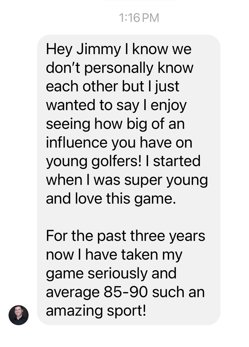 This made my day…
The power of Social Media!
You never know the impact you can have on people that you never even met! ⛳️
#makegolfyourthing @PGA