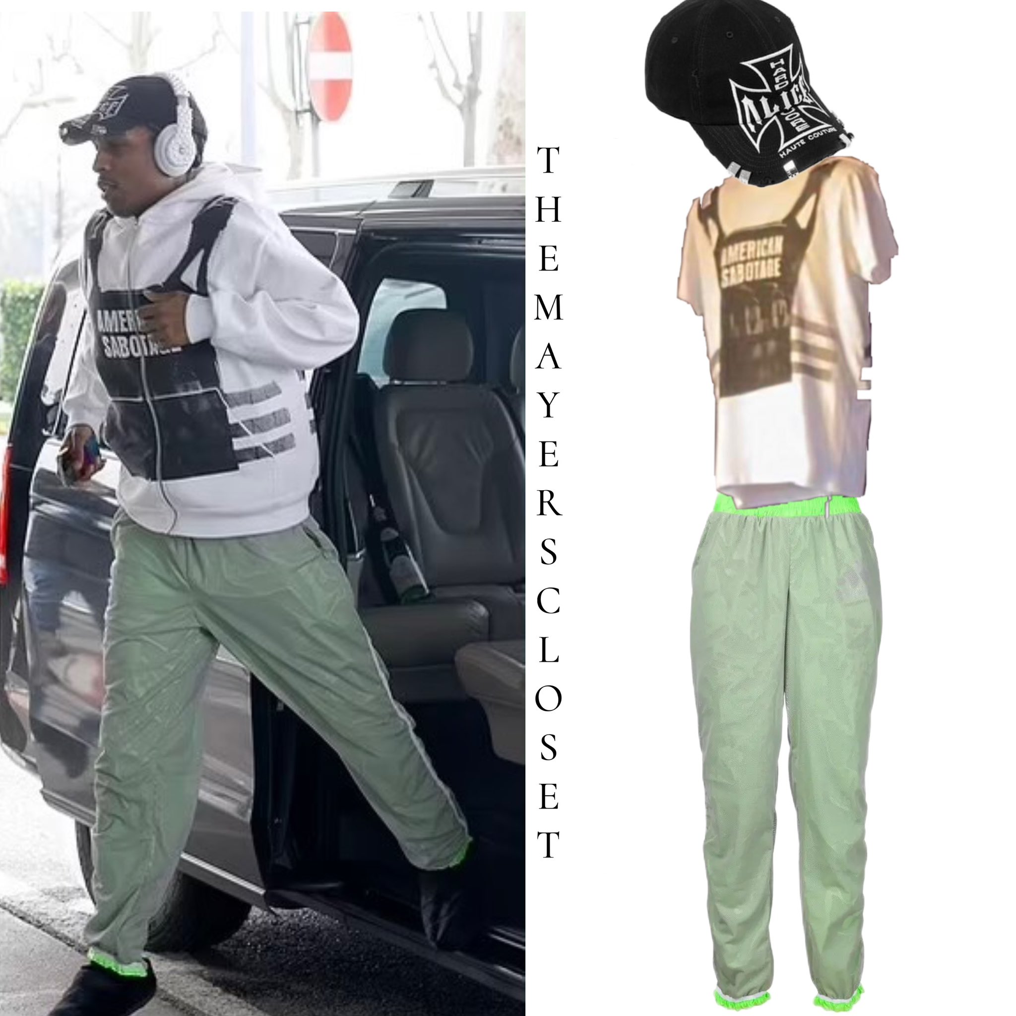 Asap rocky adidas track cheap pants