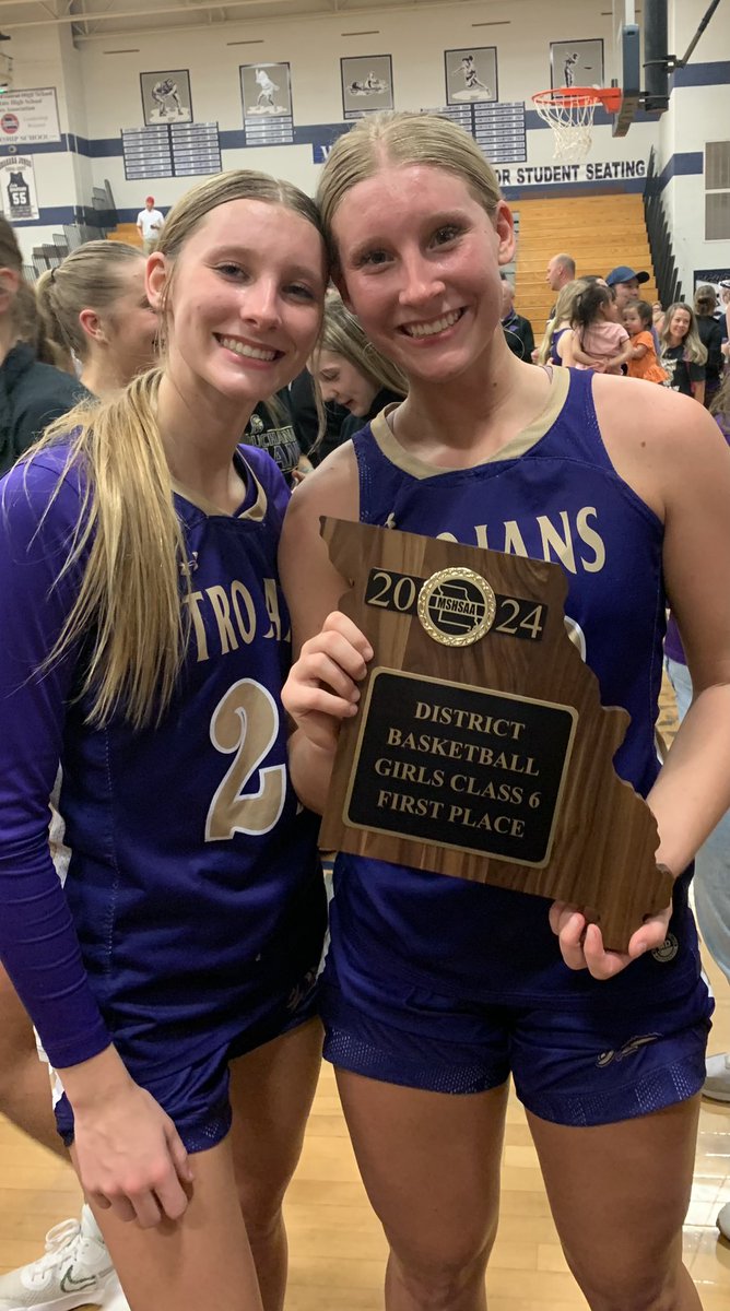 Conference &amp; District CHAMPS! Again!!! 🏀
Best part: Sharing every minute with my best friend &amp; sister.  <a href="/LillyGRobinson/">Lilly Robinson</a>