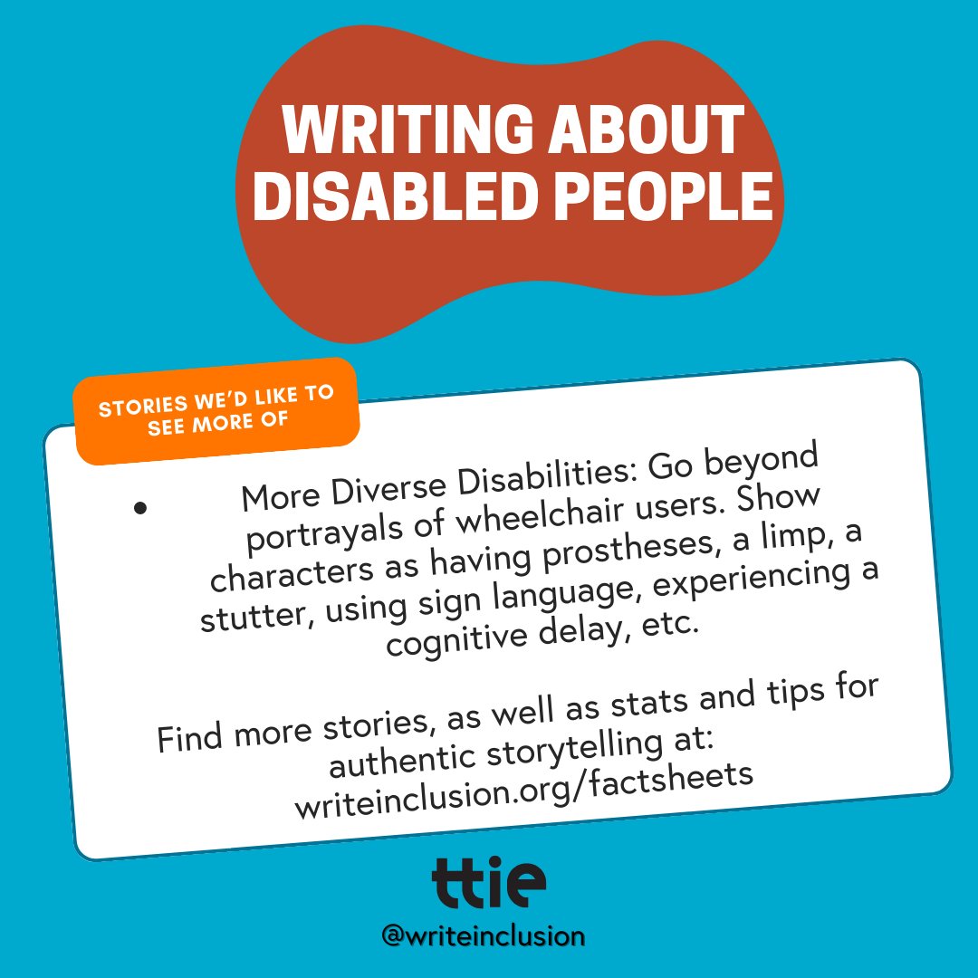 In honor of Developmental Disabilities Awareness Month, see our factsheet on Disabled People! While factsheets could never capture every experience, nuance, or truth, they can assist in changing how we tell stories. Consider this the start of the convo. writeinclusion.org/factsheets